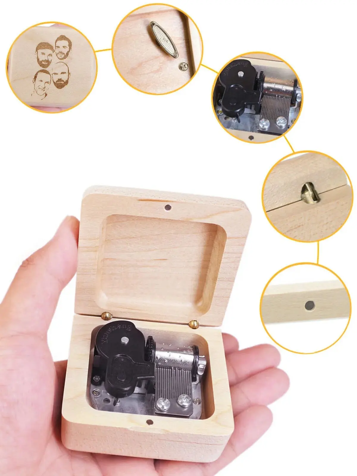 ♫ Coldplay-yellow ♫music box birthday gift for girls and children, Christmas and New Year gifts