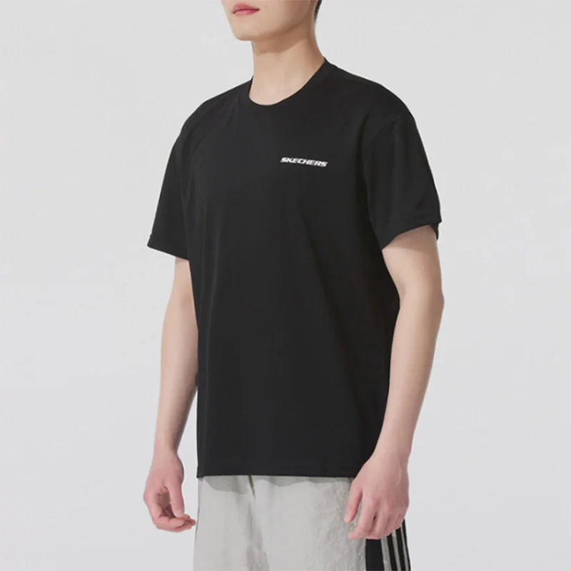 Skechers 2026new Men's Sports Short Sleeve T-shirt Casual Loose Couple Top  Summer Quick Dry Tee P225U117-03K8