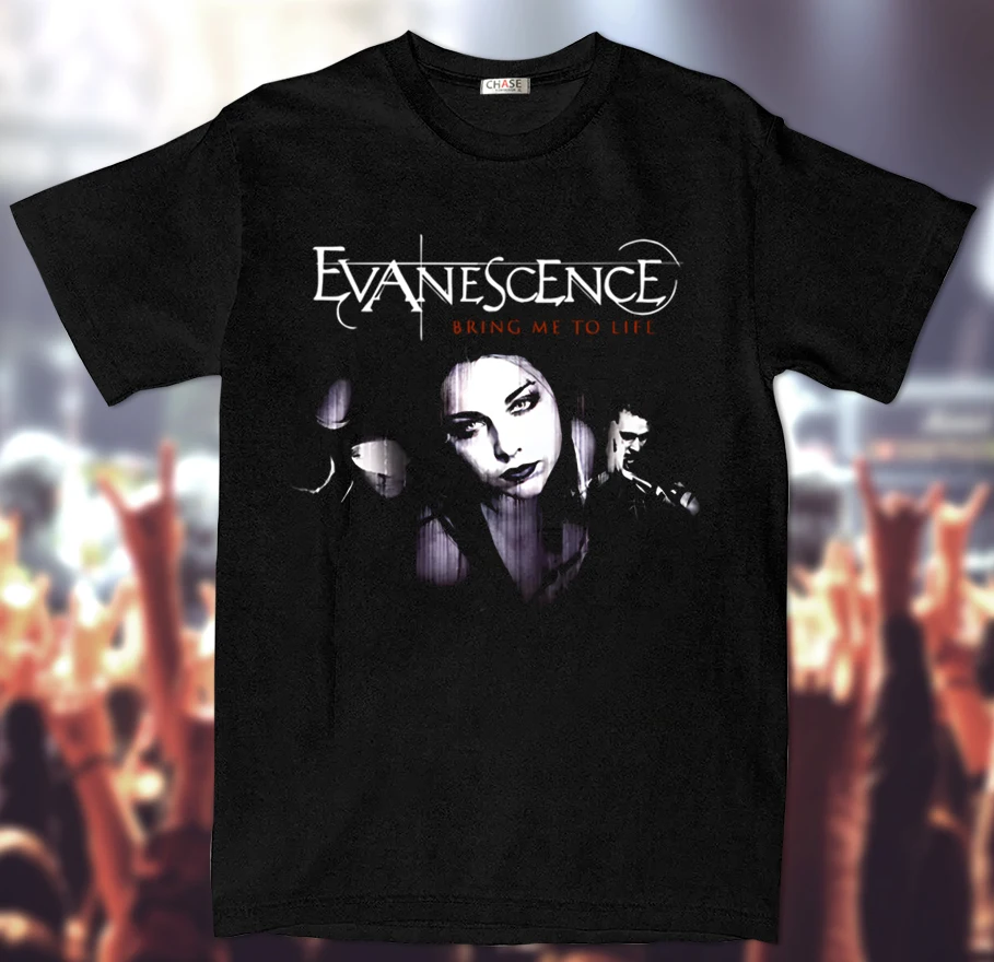 LE 2024 Men T Shirt Evanescence Bring Me To Life Taking Over Me My Immortal Going Under Unisex, graphic t shirts