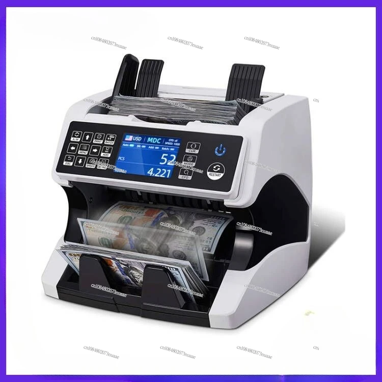 إجمالي العملة آلة العد العمودي المزدوج CIS مسح الصور كاشف العملات اليورو بالدولار #2