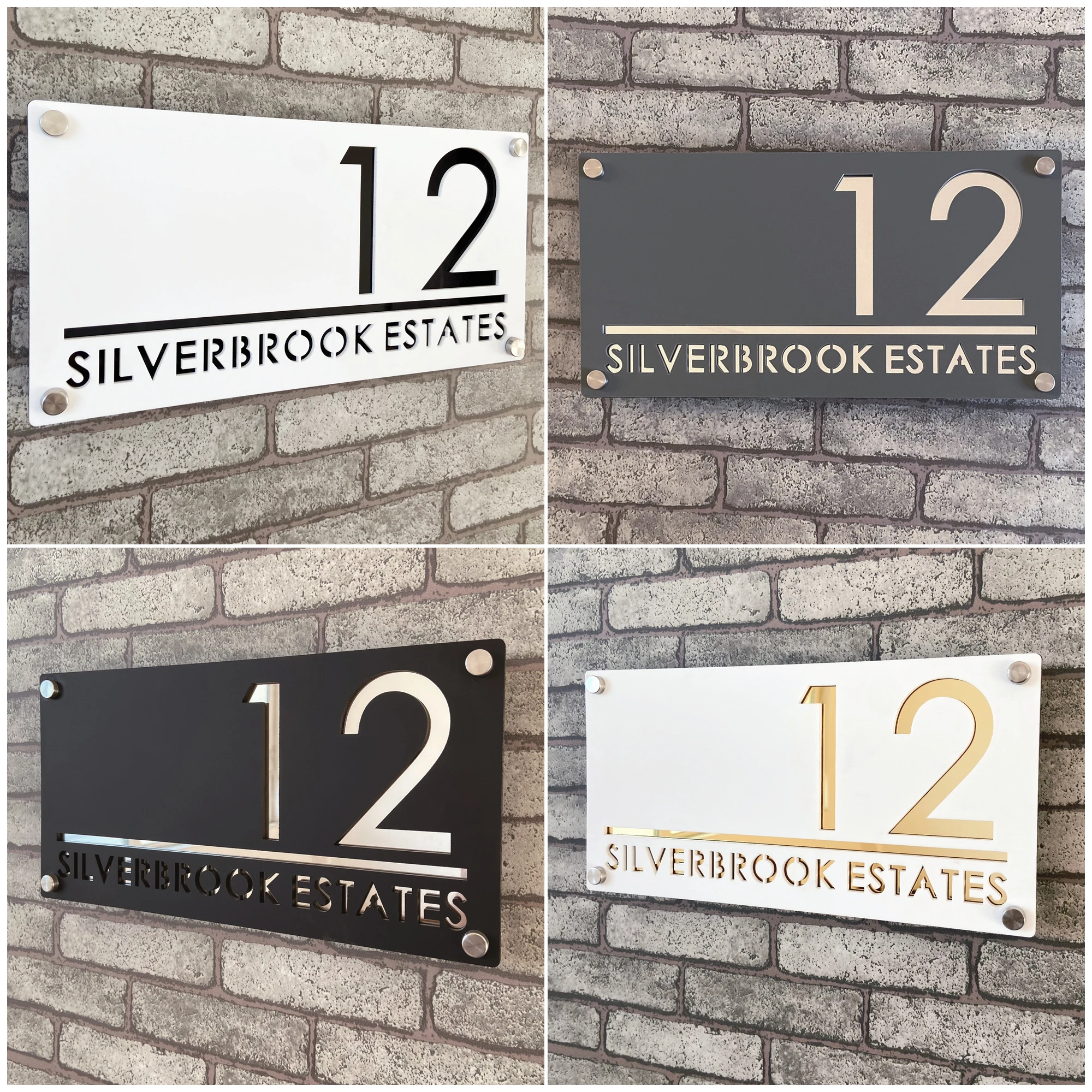 

Customized Acrylic Laser Cut House Number Sign – Stylish Modern Nordic Outdoor Plaque Perfect for Home and Hotel Address Display