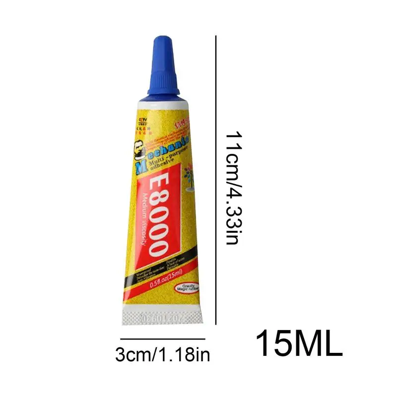 Super Glue For Fabric 15ml Pendant Adhesive DIY Crafting Glue Ceramic Repair Adhesive Super Strong Liquid Glue Multifunctional