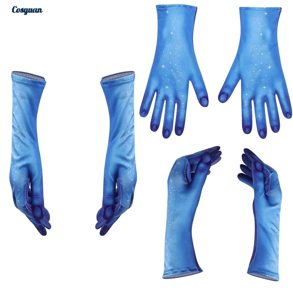 2025 película Avatar of Fire Ash guantes azules accesorios de disfraz disfraz de fiesta Unisex juego de rol ropa de fantasía trajes de Halloween
