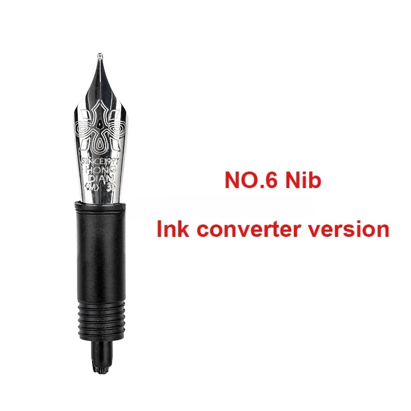 Hot HongDian China Knot/Dragon Nib With Feed Fountain Pen Replacement Nib Spare Pen For Ink Converter Version Pens Writing