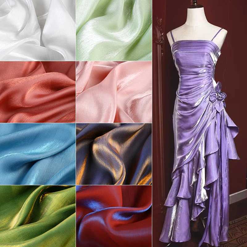 

Высококачественное тканевое платье, свадебное платье, обработка одежды, кукольная одежда, тканевый фон, переливающееся атласное платье принцессы-русалки