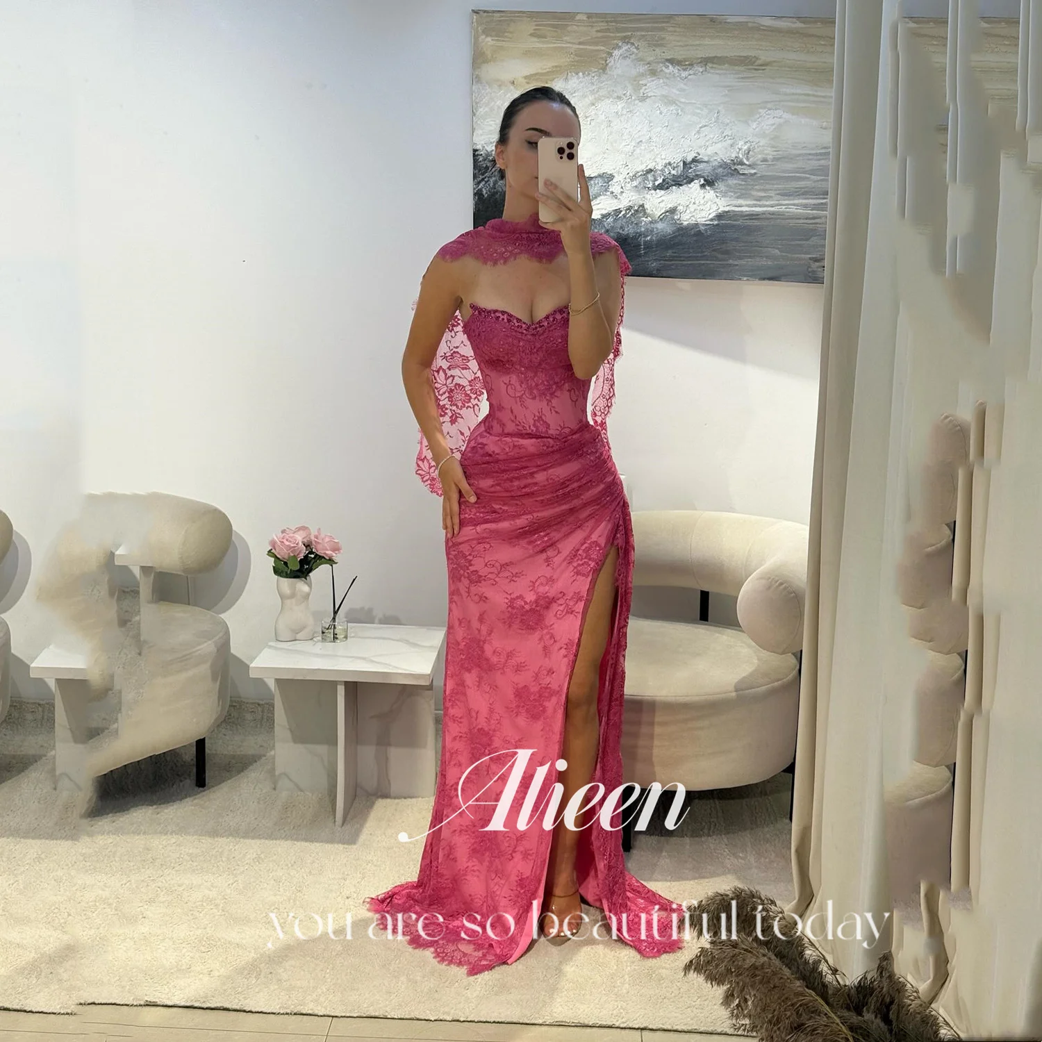 

Aileen Lace Luxurious Women's Evening Dresses for Special Occasions Customized فساتين سهرة Robes De Soirée Платье Вечернее Dress