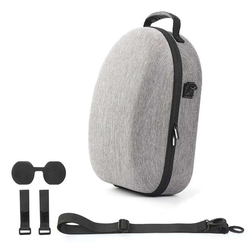 B68A dla Meta Quest 3 przenośna torba do przechowywania okularów VR twarda skorupa EVA futerał podróżny szary