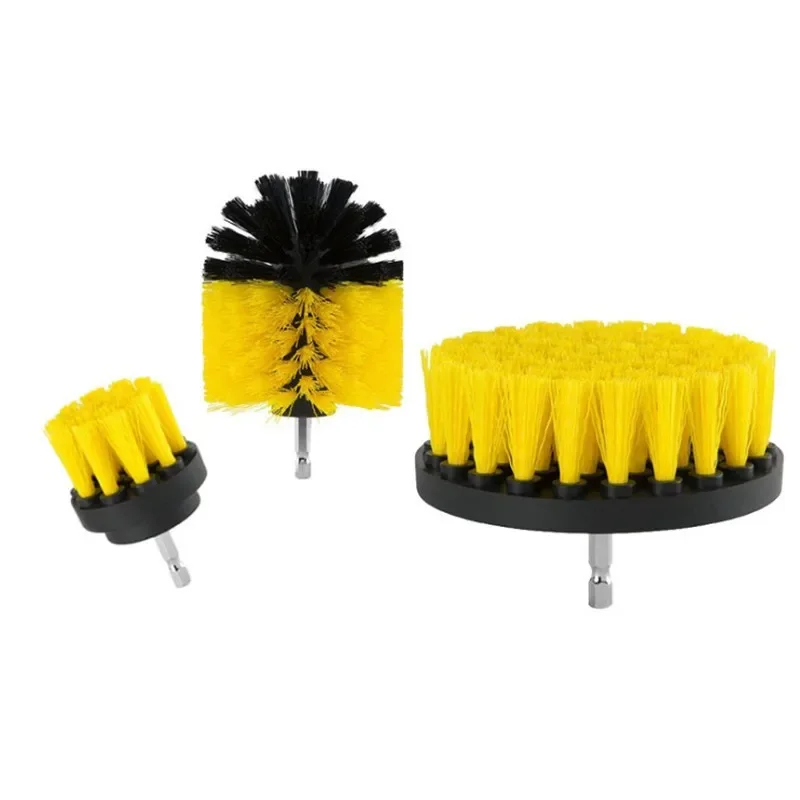 2/3.5/4/5\'\' Brush Attachment Set Power Scrubber Drill Brush Polisher Bathroom Cleaning Kit with Extender Kitchen Cleaning Tools