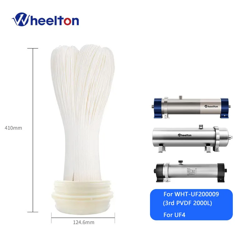 Wheelton Vervanging voor 304 roestvrij staal PVDF Ultrafiltratie-serie Waterfilteraccessoires UF-membraancartridge