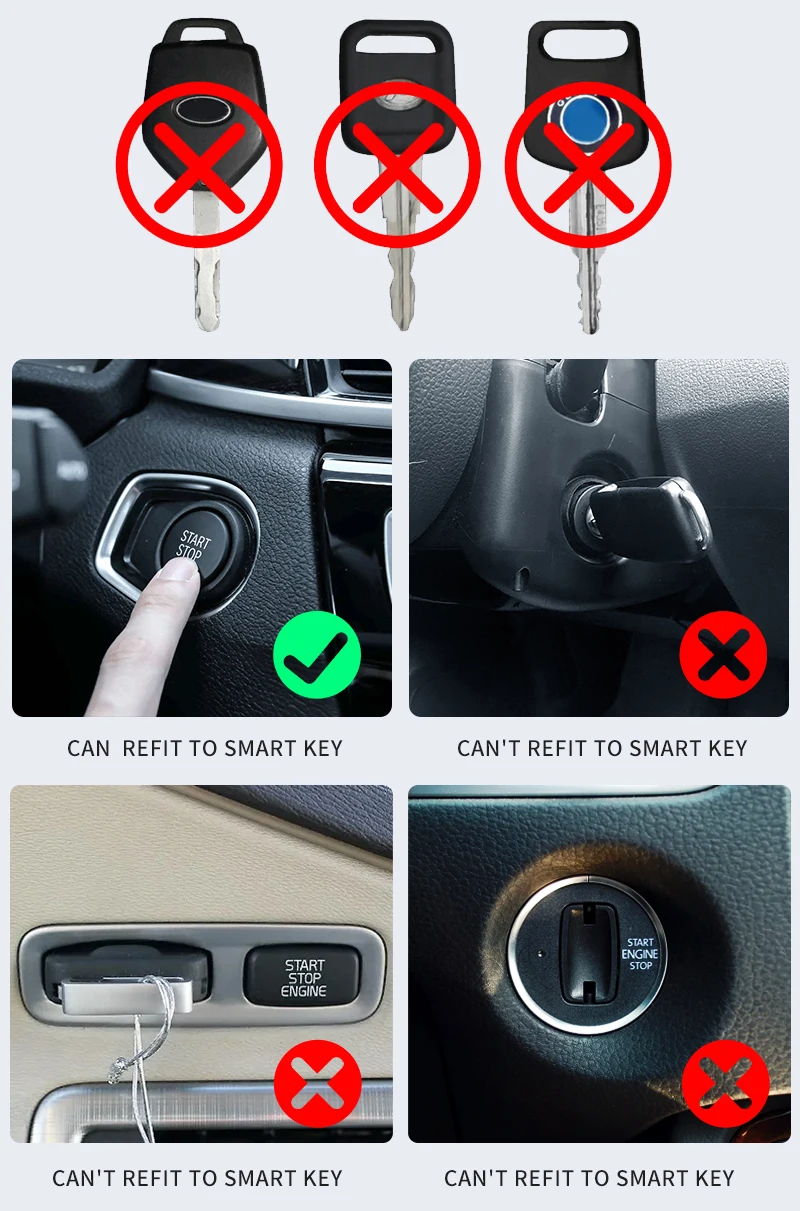 Chiave per auto con telecomando intelligente TK800 modificata multi-lingua Schermo LCD Keyless Entry per