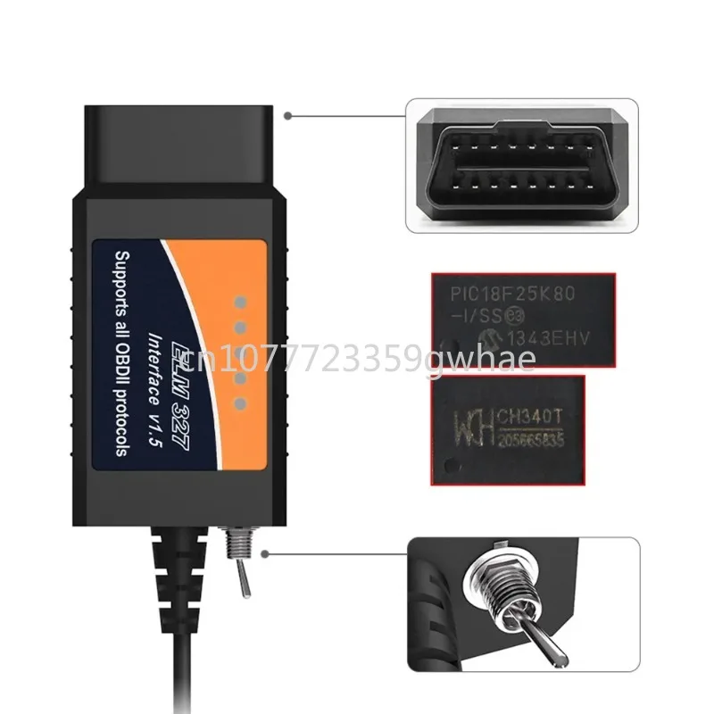 

Focus Forscan Elm Orange Label, Suitable for USB OBD 327 Cable with Switch