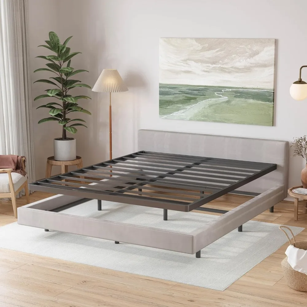 Full Size-Box-Spring, Bunkie Board Full, 2 Inch Box Spring Full Size Bed, Easy Assembly, Noise Free, Metal Mattress Foundation