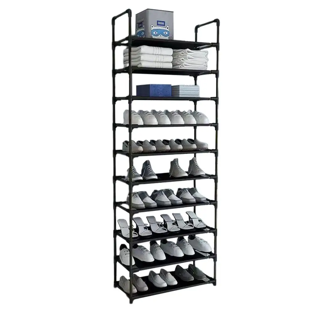 YOUZI 10-Tier Shoe Rack Storage Shelf Free Standing Shoe Racks For Convenient Shoe Organization（68.9 x 23.6 x 11 In）