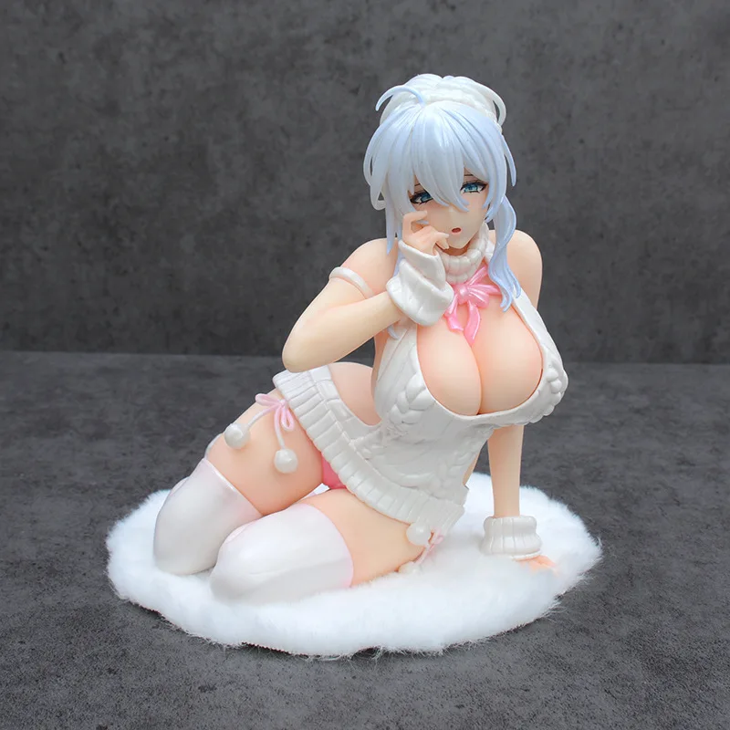 

Mengdi Anime Girl Figure Yukino Shinfuyu Kneeling Sitting Pvc Collectible Model Boxed Desktop Decoration For Adult Collectors
