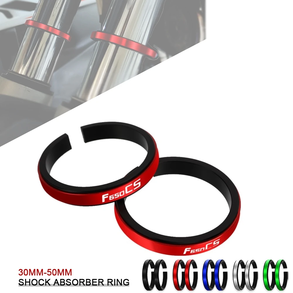 30MM-39MM 40MM-50MM 2piece FOR BMW F650CS F 650 CS DAKAR F650 CS Motorcycle Shock Absorber Adjustment Rubber Ring Accessories