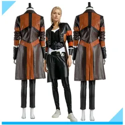 TV Fantasy Gamora Cosplay Costume Adult Women Coat Gloves Pant Outfits Halloween Carnival Party Suit