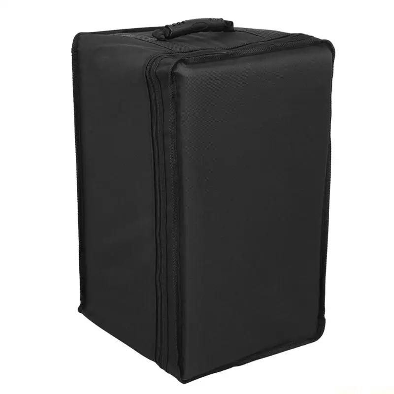 Mochila tambor caja portátil U2JB con correa hombro para llevar a mano tambor lona gruesa bandolera doble caja