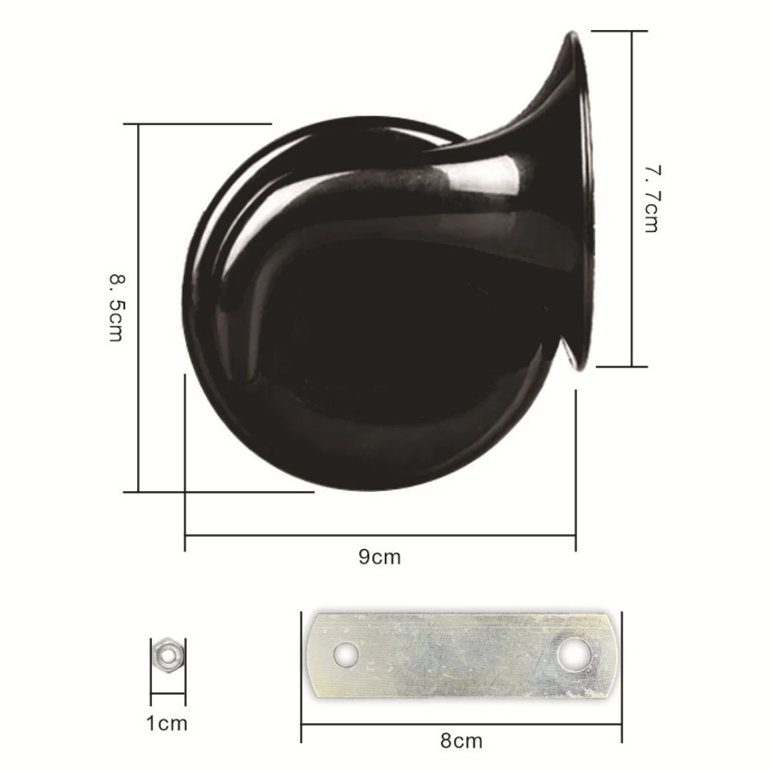 1/2PCS 300DB Super Laut Geändert 510HZ/410Hz 12V Schnecke Horn Hohe Palette Universelle wasserdichte Motorrad Auto Elektrische Hupe – Detail 2