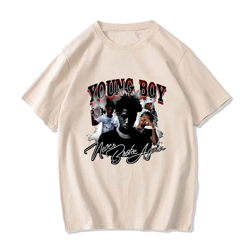 Youngboy Never Broke Again Hop Hip Anime T-shirts Vintage Manga/comic Tshirt 100% Cotton Tee-shirt Men/women T-shirt 65641