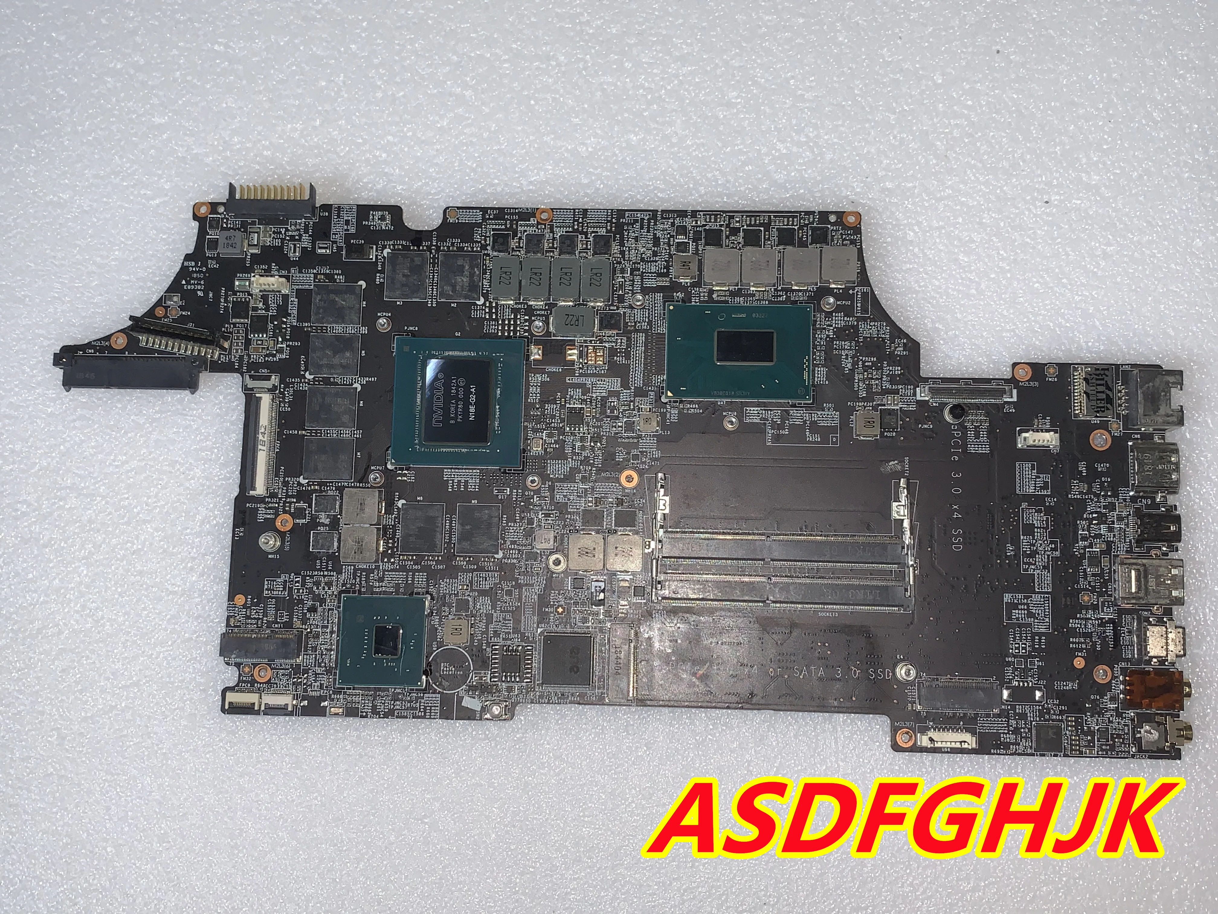 Original MS-16P71 LAPTOP MOTHERBOARD For MSI MS-16P7 GL63 8SE-057CN with i7-8750H AND RTX2070M 100% Test Work