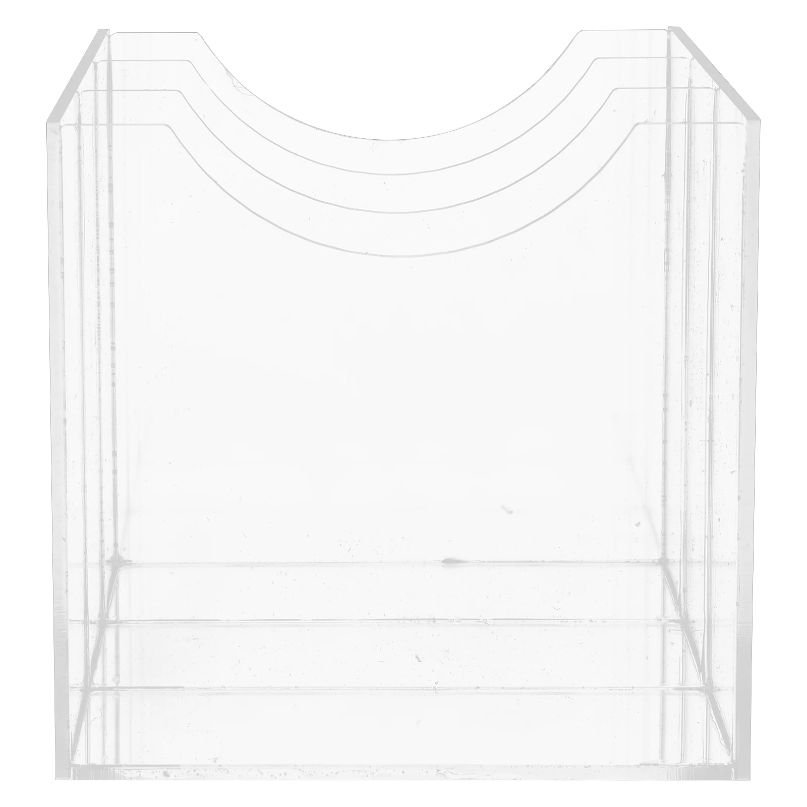 

Acrylic Belt Organizer 3-Compartment Clear Storage Box Desktop Closet Display Case For Scarf Tie Holder Home Office