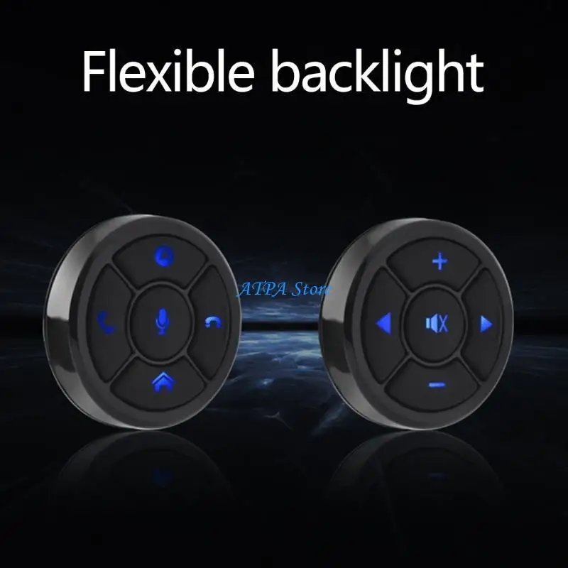 

U13C 10 Keys Car Multimedia Navigation Wireless Remote Control Switch Backlit Buttons