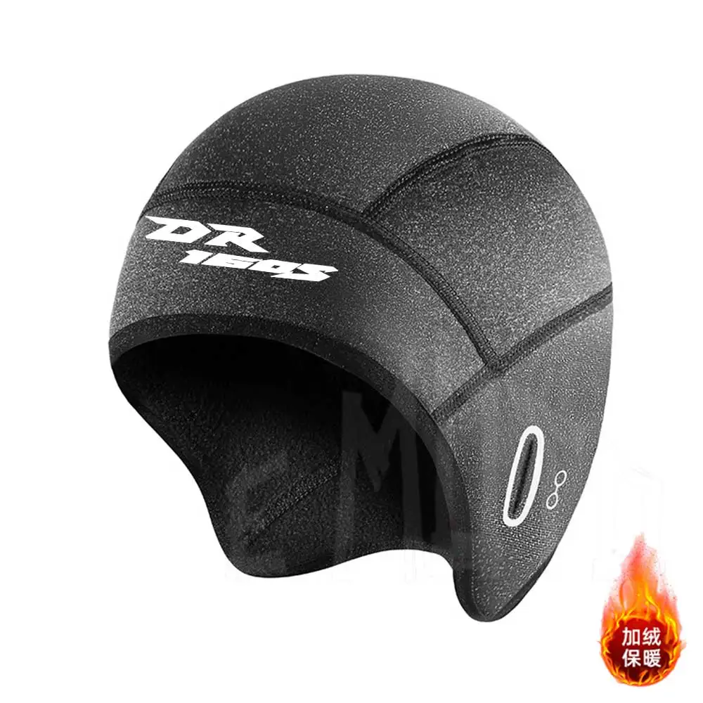 Para suzuki dr160s crânio boné forro de capacete com furos de óculos, boné de ciclismo térmico de inverno para homens e mulheres, gorro de ciclismo