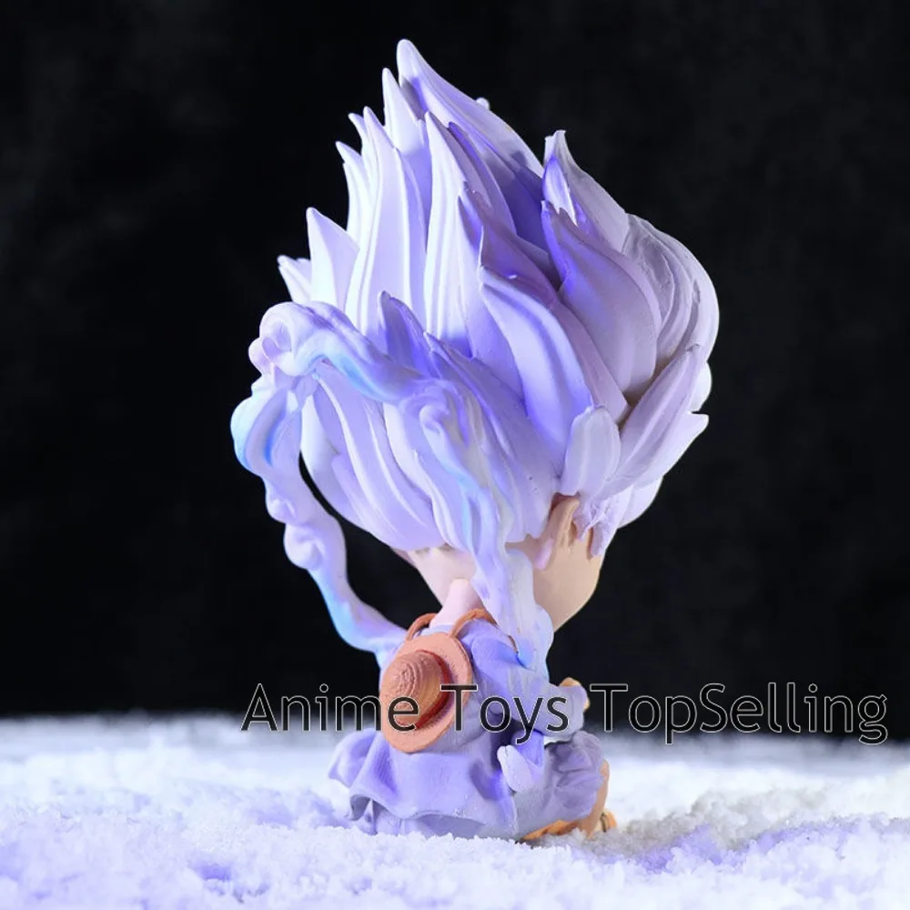 10cm One Piece Anime figure Luffy GEAR 5 Figurine Nika Luffy Q-version Cute Action Figures Collectible Model Toys Gift