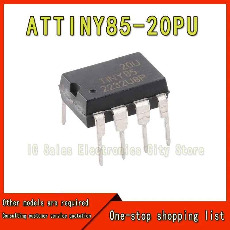 (1-10 Stuk) 100% Nieuwe ATTINY85-20PU ATTINY85 20PU Dip-8 Chipset