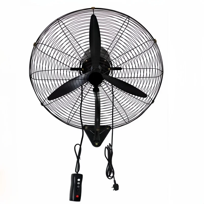 

Wholesale Powerful Industrial Metal Blade Oscillating Wall Fan With Wire Control