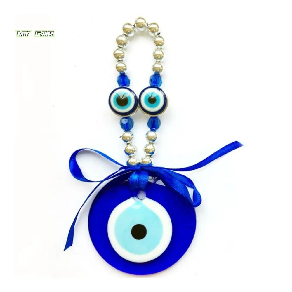 

Turkish Blue Evil Eye Blue Evil Eye Pendant Handmade Crafts Lucky Evil Eye Keyring Trendy Fashion Wall Hanging Ornament