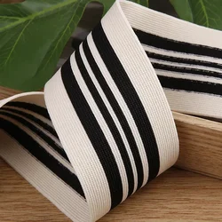 60mm Striped Knitted Ribbon for Hair Accessories Handmade Toys Clothing Crafts Materials 10 Yards