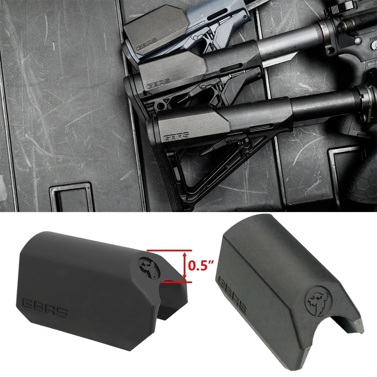 

GBRS X Spectre CR-1 Valkyrie 0.5" CTR Cheek Riser Tactical Buttpad Riser Nylon Shoulder Cheek Rest For AR15 M4 Rifle Accessories