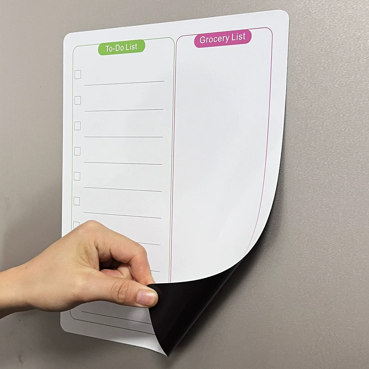 Reusable Magnetic Fridge Whiteboard, Erasable To-Do & Grocery List Memo Board