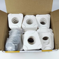 30/50Sets Dental Plastic T-shape Base Plate with Iron Sheets Lab Material Articulator Model Bite Above For Amann Girrbach
