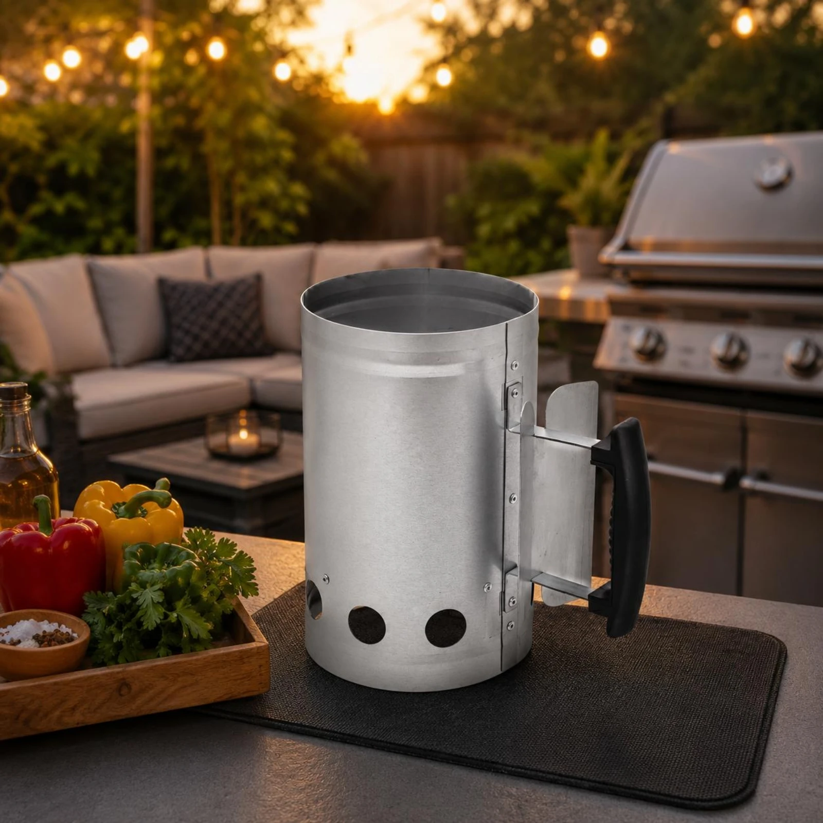 Charcoal Chimney Starter Cylin - Charcoal Chimney Starter 评论和价格
