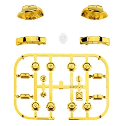 eXtremeRate Full Set Buttons with Tools for Nintendo Switch & OLED JoyCon, Chrome Replacement ABXY SR SL L R ZR ZL Trigger