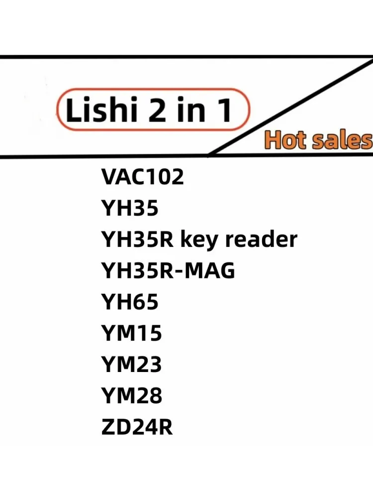 Lishi Tools VAC102 YM15 YH65 YM23 YM28 YH35 YH35R-MAG YH35R Schlüssellesegerät ZD24R 2-in-1-Werkzeug – Detail 1