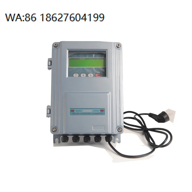 

Clamp On Ultrasonic Liquid Flow Meter Portable Wall Mounted Water Flow Detection Instrument