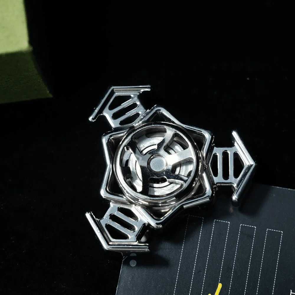 QEDC JING フィジェットスピナー プロフェッショナル ステンレス鋼 研磨済み オリジナル EDC ストレス解消 おもちゃ フィジェットスピナー