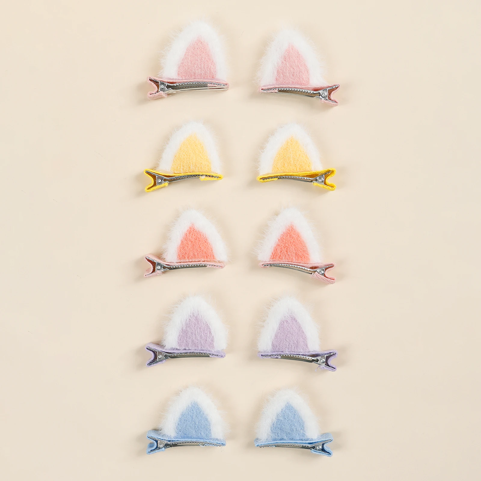 10 шт., плюшевая заколка для кошачьих ушей для маленьких девочек, декор для фотографий, милый аксессуар для волос, детская праздничная одежда, заколки для ушей, модная шпилька для подростков
