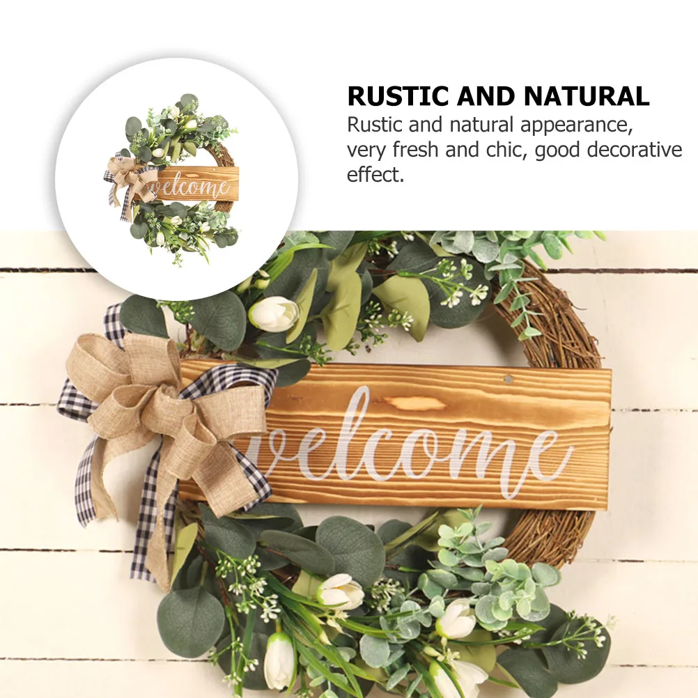

Artificial WreathTulip Decorative Wall Door Hanging Long Service Resistant Material Fine