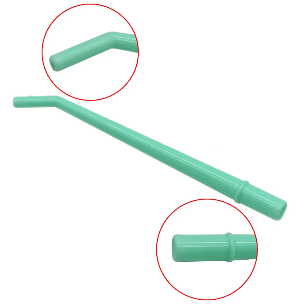 Eyector de Saliva Dental desechable, puntas de succión quirúrgica, codo largo y delgado, clínica de odontología, aspirador de tubo de succión fuerte, 25 uds.