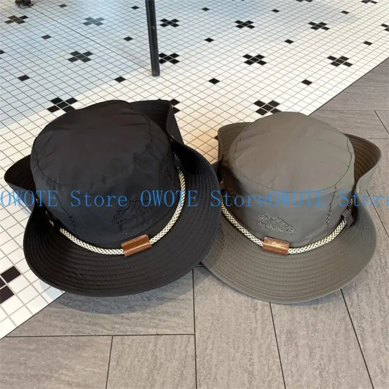 

652F Quick Dry Sun Hat Breathable Fisherman Hat Sunshade Caps Sunproof Sunshade for Hiking and Beach Surprise Gift