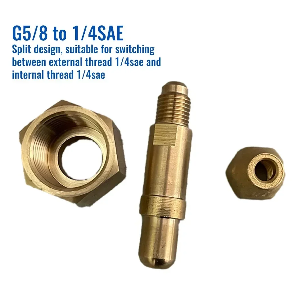 YTOM Auto Car air conditioning adapter Thread 1/4 Sae Conditioner Separate Adapter Split Design For R134A 1/4 "SAE