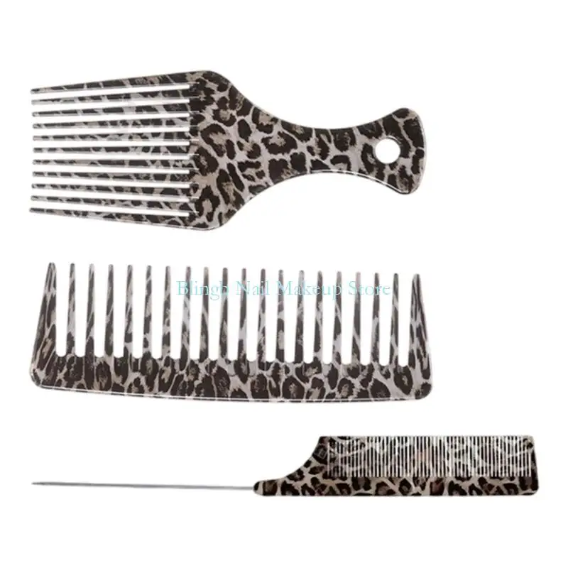 28TA Multipurpose Hair Combs Detangling Wide Tooth Pointed Tail Hairbrush Styling Brush For Professional Hairstyle Use