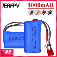 2S 7.4V 3000mah lipo Battery 18650 For Wltoys 144001 A959-B A969-B A979-B K929-B 12428 12423 10428 Q39 RC Car Spare Parts