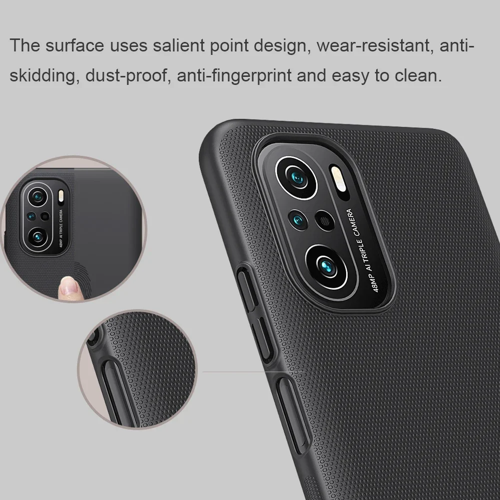 Nillkin for Xiaomi Poco F3 Case Super Frosted Shield Ultra-Thin Hard PC Matte Protection Back Cover for Xiaomi Poco F3 Case