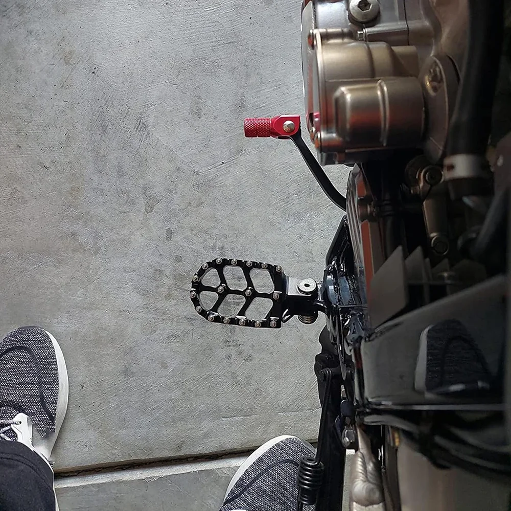 Für Suzuki DRZ400S DRZ400SM DRZ400 DRZ 400 400S 400SM RM125 RM250 RM250Z RMX250 Zubehör Fußrasten Fußpedale – Detail 4