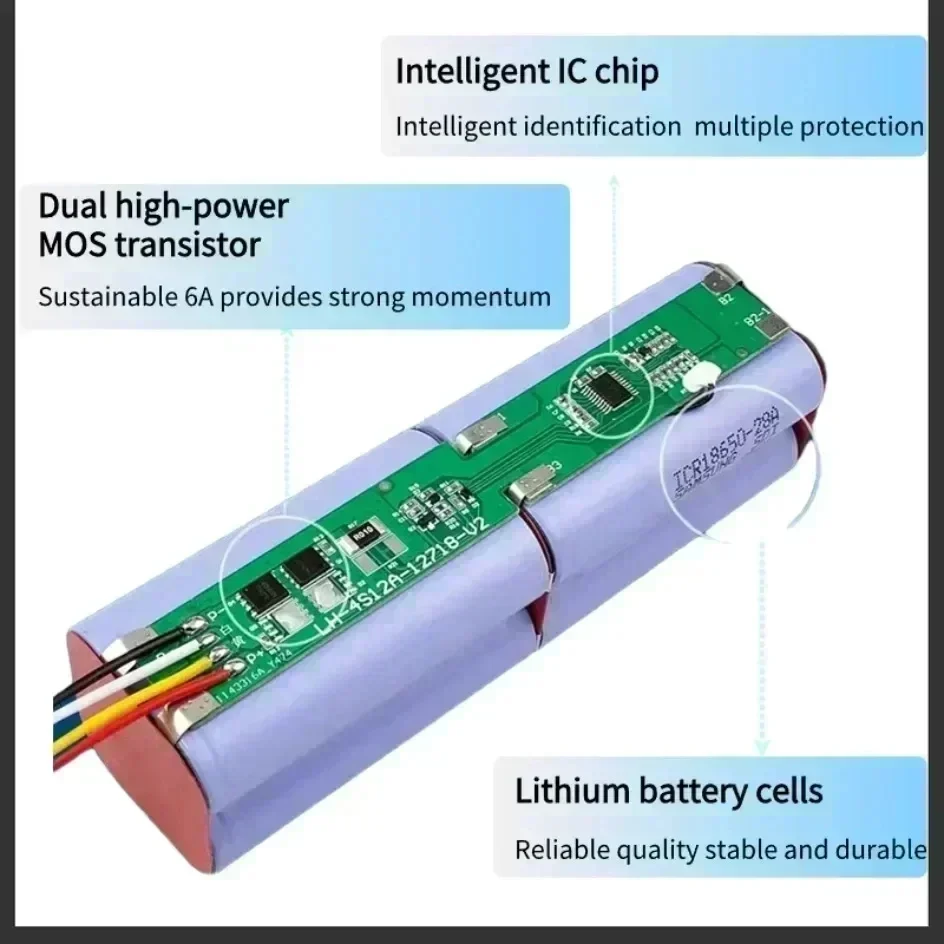 NEW 14.4V 12800Mah P1904-4S1P-MM Battery For Xiaomi Mijia 1C STYTJ01ZHM Robot Vacuum Mop Cleaner Accessories Parts original